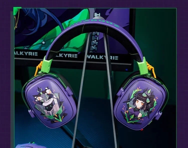 VALKYRIE  VK S1 Gaming Headphones 3-Mode Wireless Bluetooth HiFi 50mm Large Dynamic Low Latency Esports Chip Custom Earphones