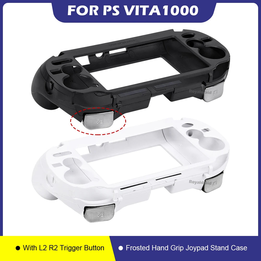 Black Replacement Hand Grip Joypad Stand Case with L2 R2 Trigger Button For PS VITA 1000/PSV1000/PS Vita1000 Game Accessories