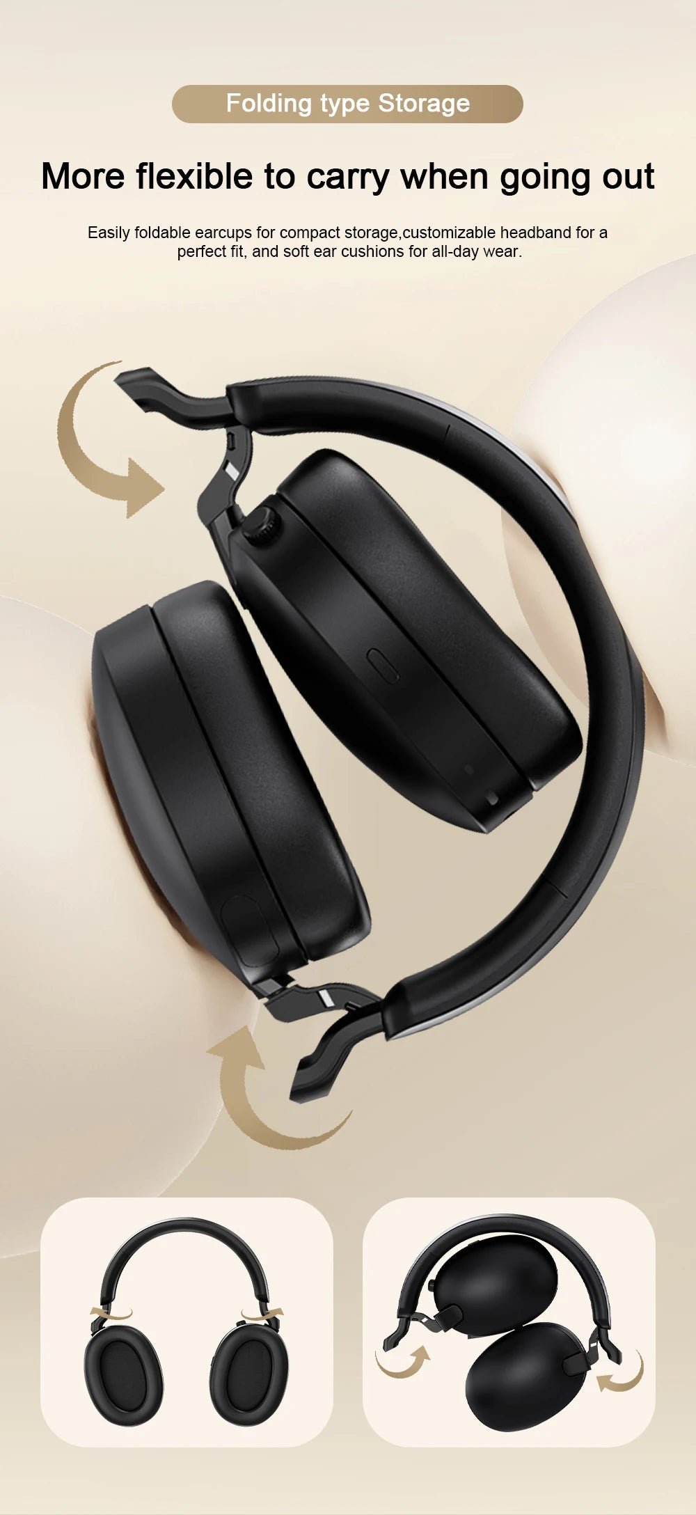 AULA A500 Wireless Headphones 2.4G/Bluetooth/Wired Noise Reduction Head-mounteds Earphone 1000mAh Gaming Headset Laptop Computer
