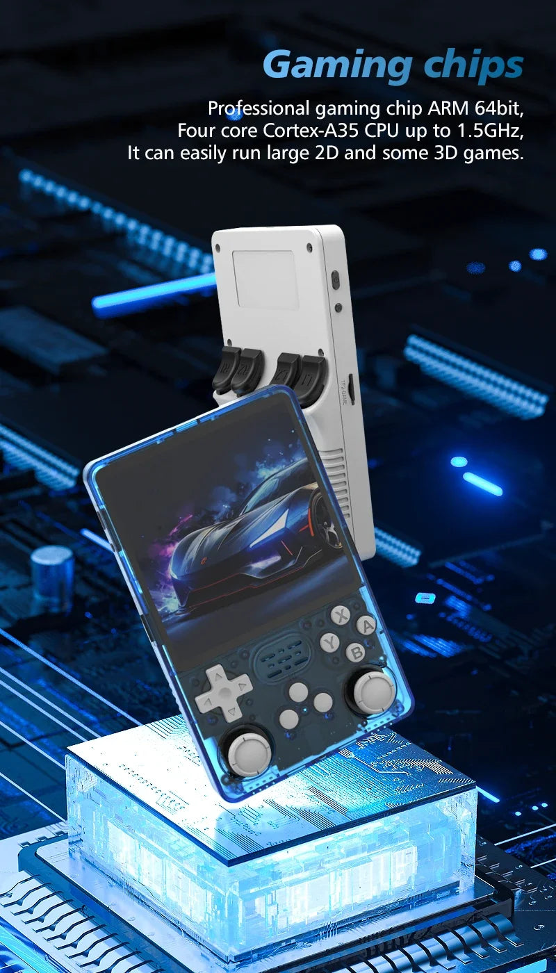 BOYHOM R36S Plus Retro Handheld Game Console Linux 64-bit System 4" IPS Screen RK3326 Portable Pocket Video Player R36PLUS Games