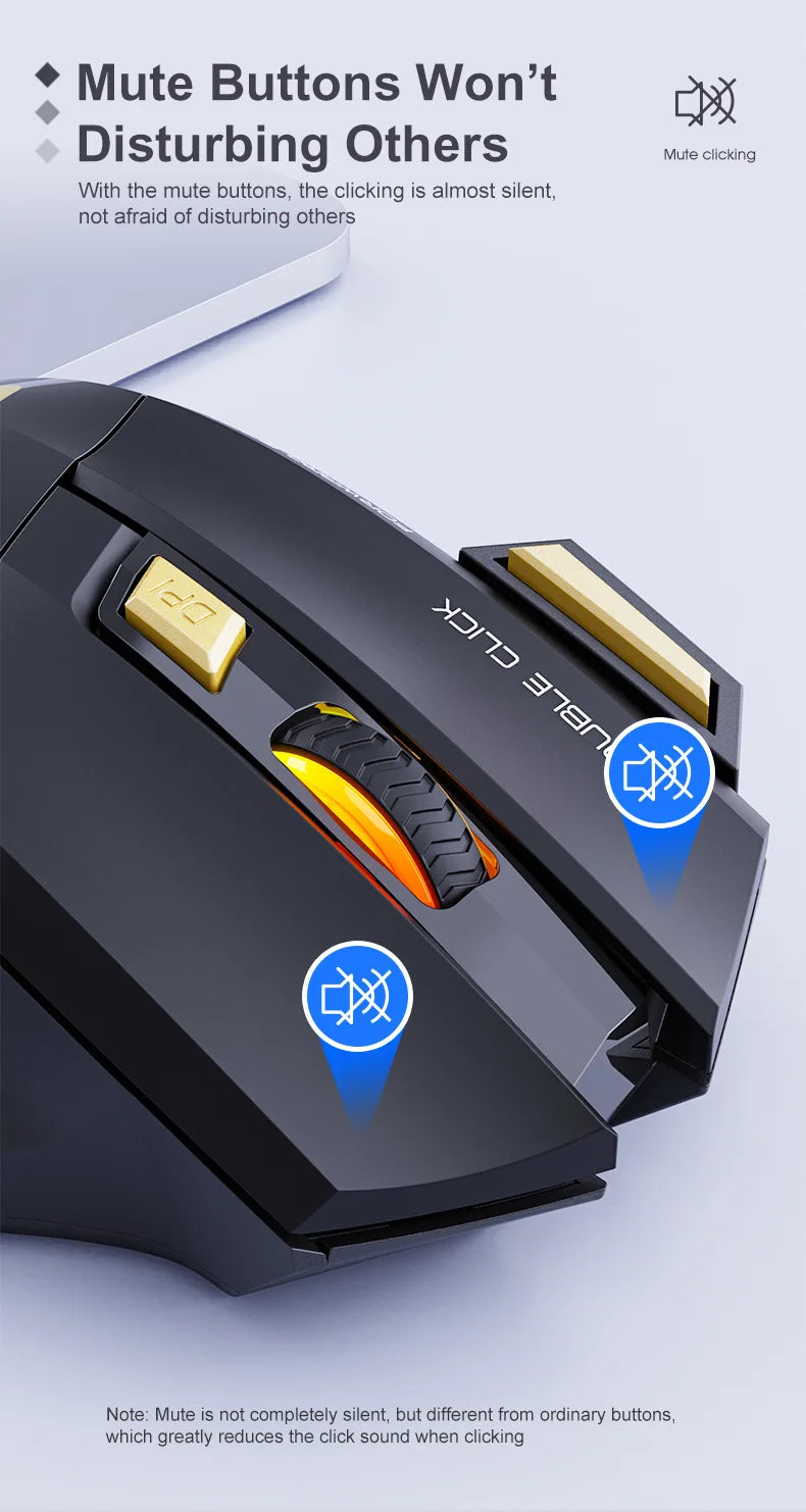 UTHAI GW-X7 Laptop accessories 7-key double tap free 2.4G silent rechargeable colorful breathing light wireless gaming mouse