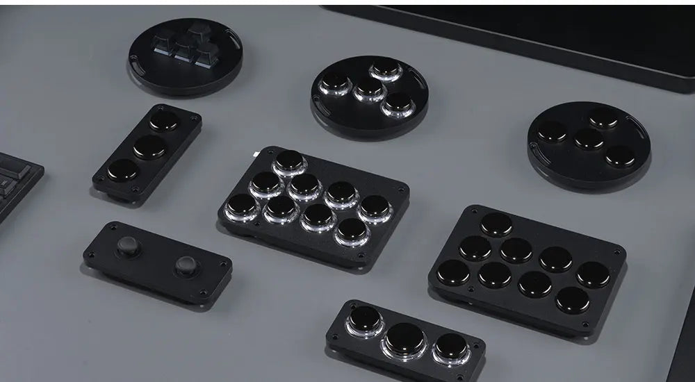 Haute42-COSMOX X Series Leverless Controller Replaceable Module Joystick Keyboard Arcade For PC/ Ps4 / Ps5 Switch Steam Hitbox