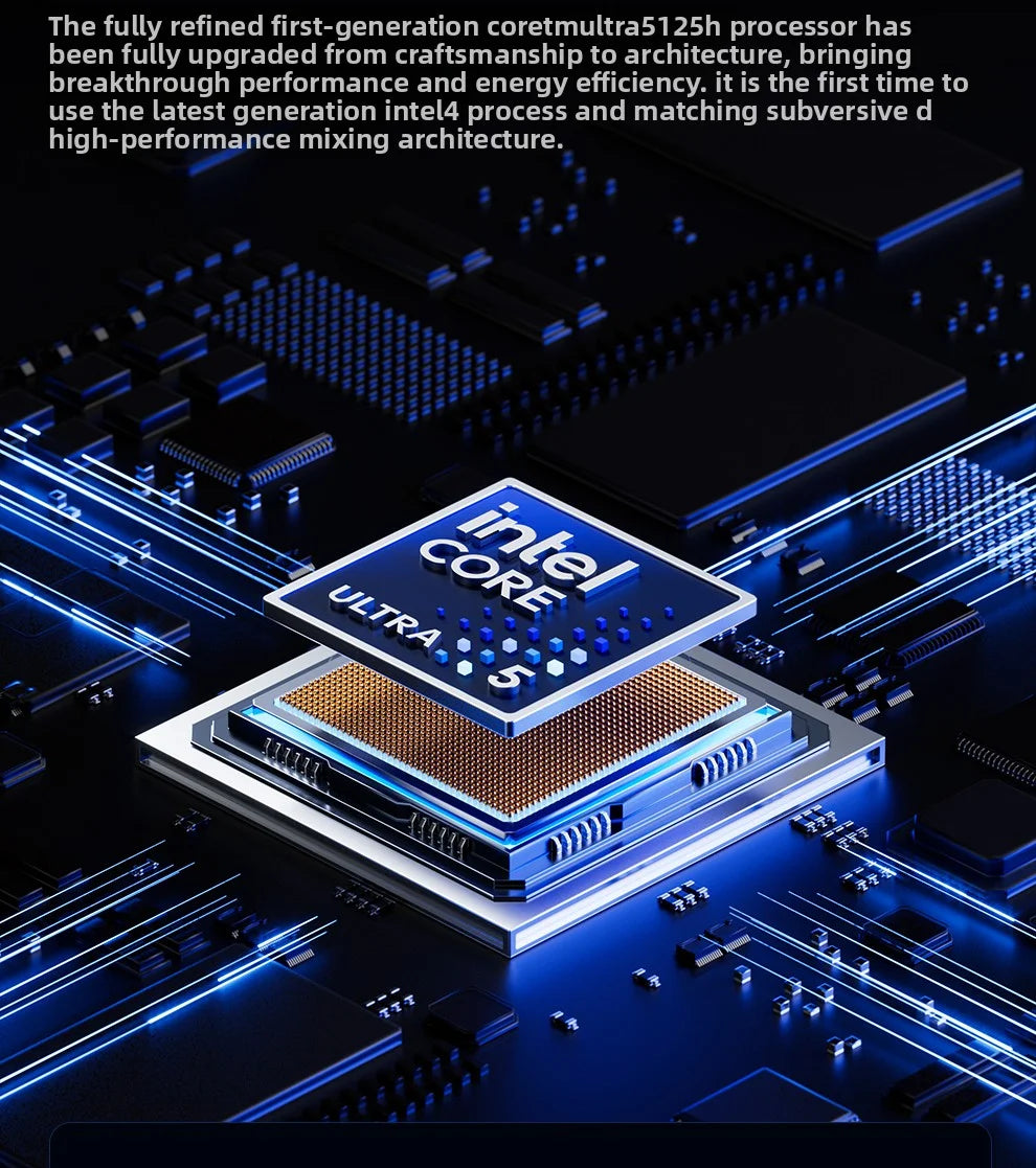 AOOSTAR G-FLIP Intel Core Ultra 5 155H Mini PC Windows 11 DDR5 Dual Channel NVMe M.2 SSD WIFI7 Desktop Office Gaming Computer