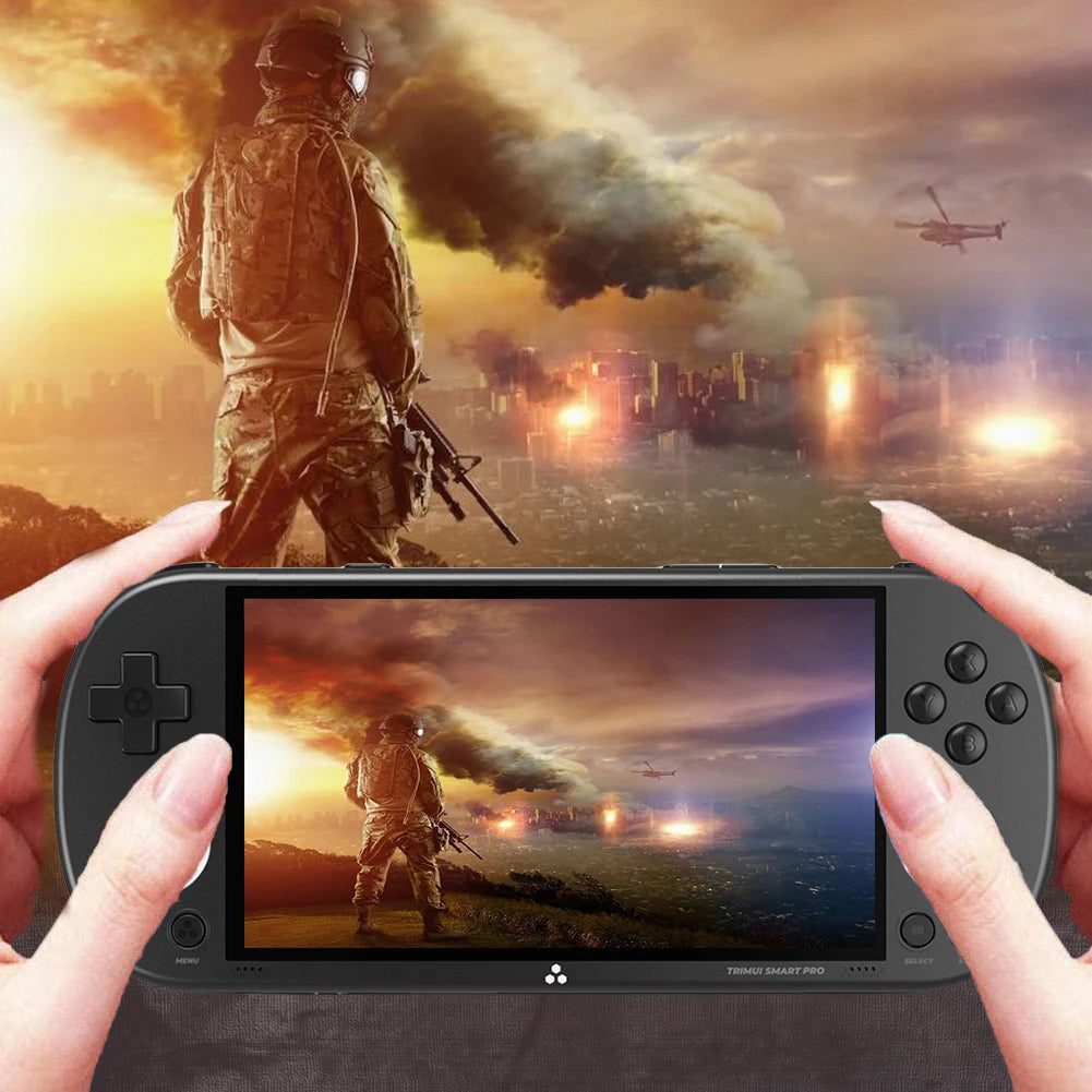 Trimui Smart Pro Handheld Game Console 4.96''IPS Screen Linux System RGB Joystick Video Game Console Gift 30000+ Games