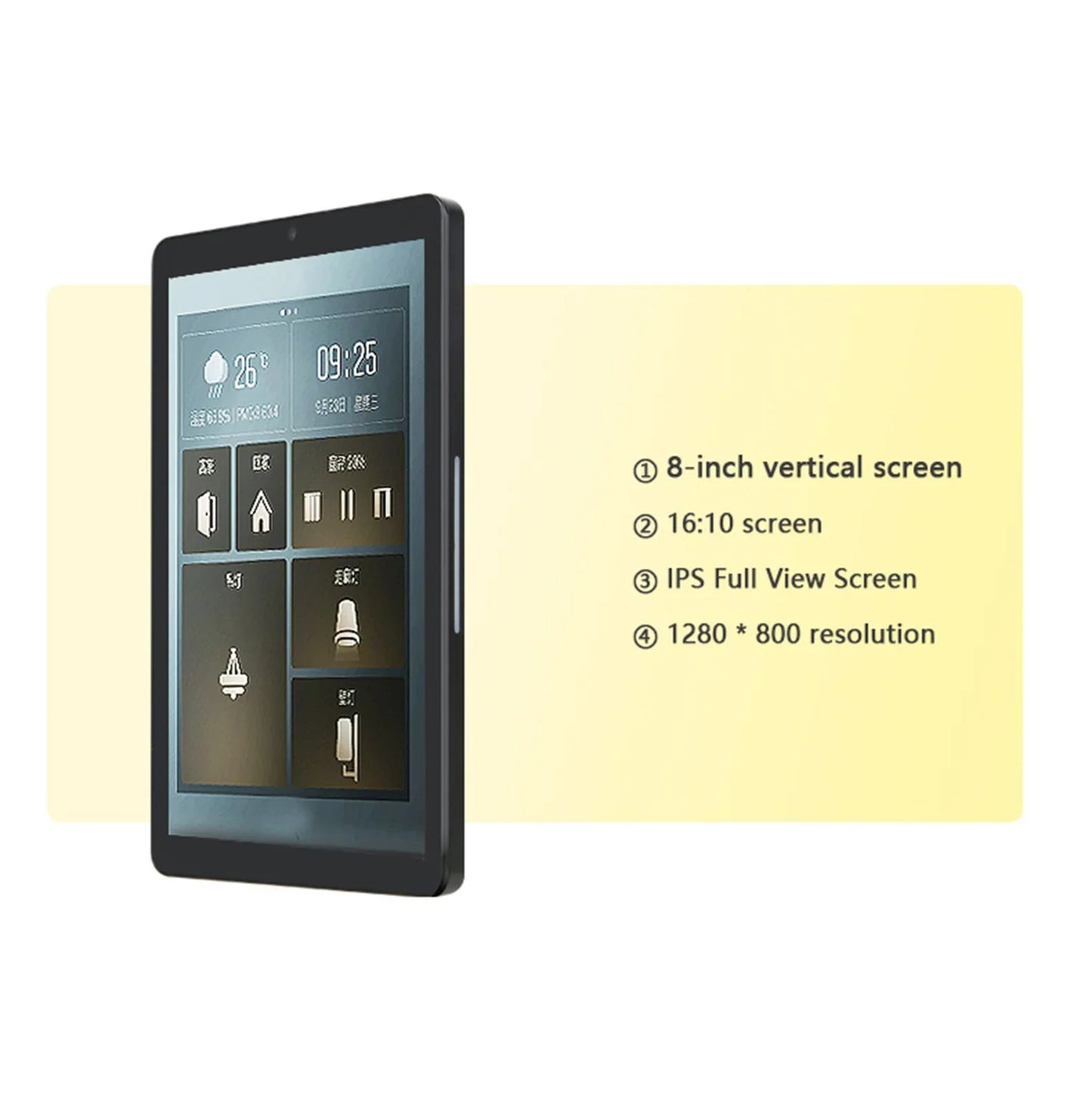 Smart Home Control Panel 8&10.1 Inch POE Tablet  Andriod 11 OS Touch Screen in wall tablet Camera RS485 Suitable for 86 wall BOX