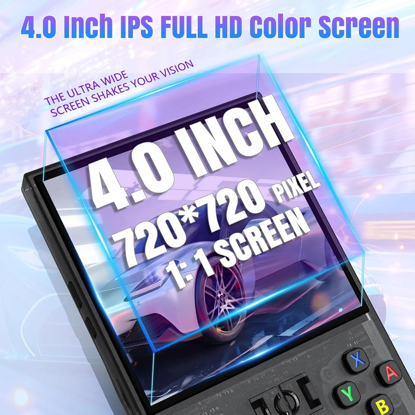 WDYQJE Gaming Console Handheld R36MAX Retro Handheld Game Console Linux System 4'' IPS Screen R36 Portable Pocket Video Player
