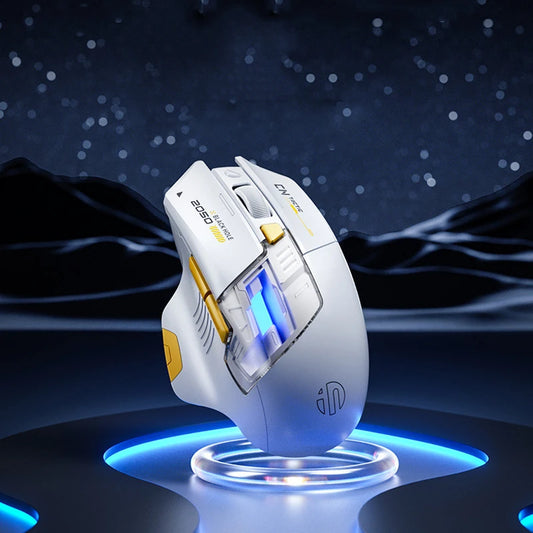 Inphic A9 Explorer Wireless Gaming Mouse 500mA Battery Level Display Ergonomic Rechargeable Silent Bluetooth Office Mouse