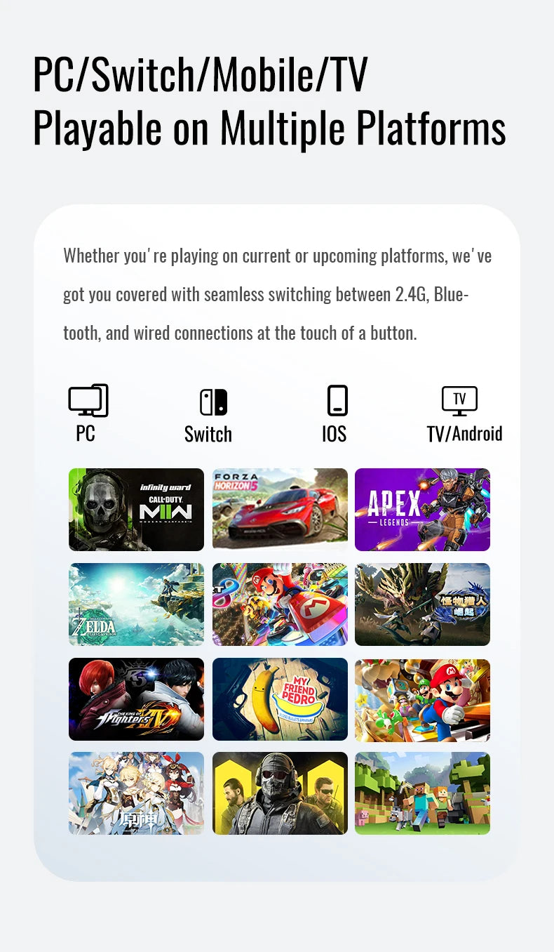 Flydigi Vader 4 Pro Gaming Controller With Hall Rocker Athletic Vibrate Trigger Switch 1000Hz Gamepad For Mobile Switch TV PC