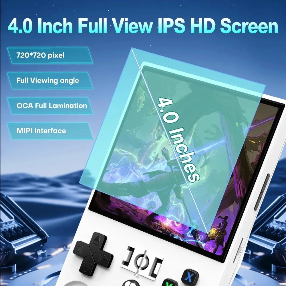 AISLPC R36MAX Retro Handheld Console - 64/128GB Lag-free Emulation 18000/21000+ Games 4.0" IPS Screen Ergonomic Contour Grips