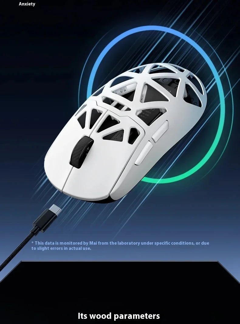 Mchose  Ax5 V2 8kHZ Magnesium Alloy Wireless High Performance Mouse PAW3950 Sensor 30KDPI Macro Defines Lightweight Gaming Mouse
