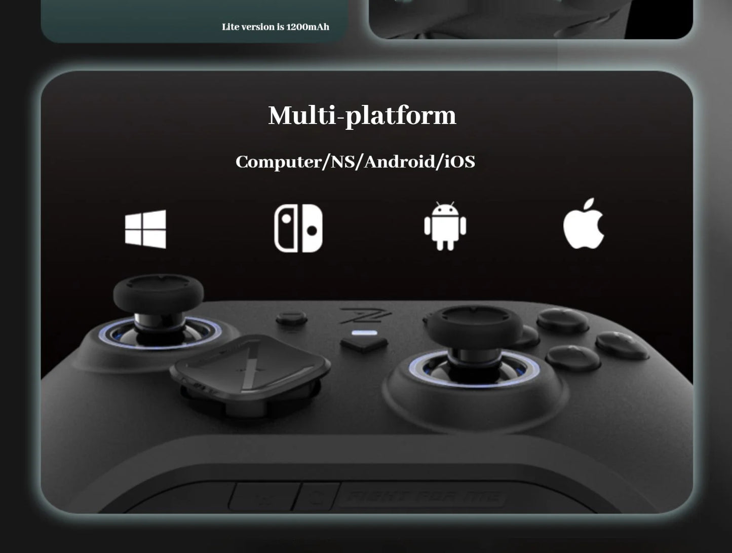 ZD Super Legend S Gaming Controller Wireless Bluetooth Hall Remote Sensing Rgb Motor Apex Switch Pc Android e-sport Gamepad