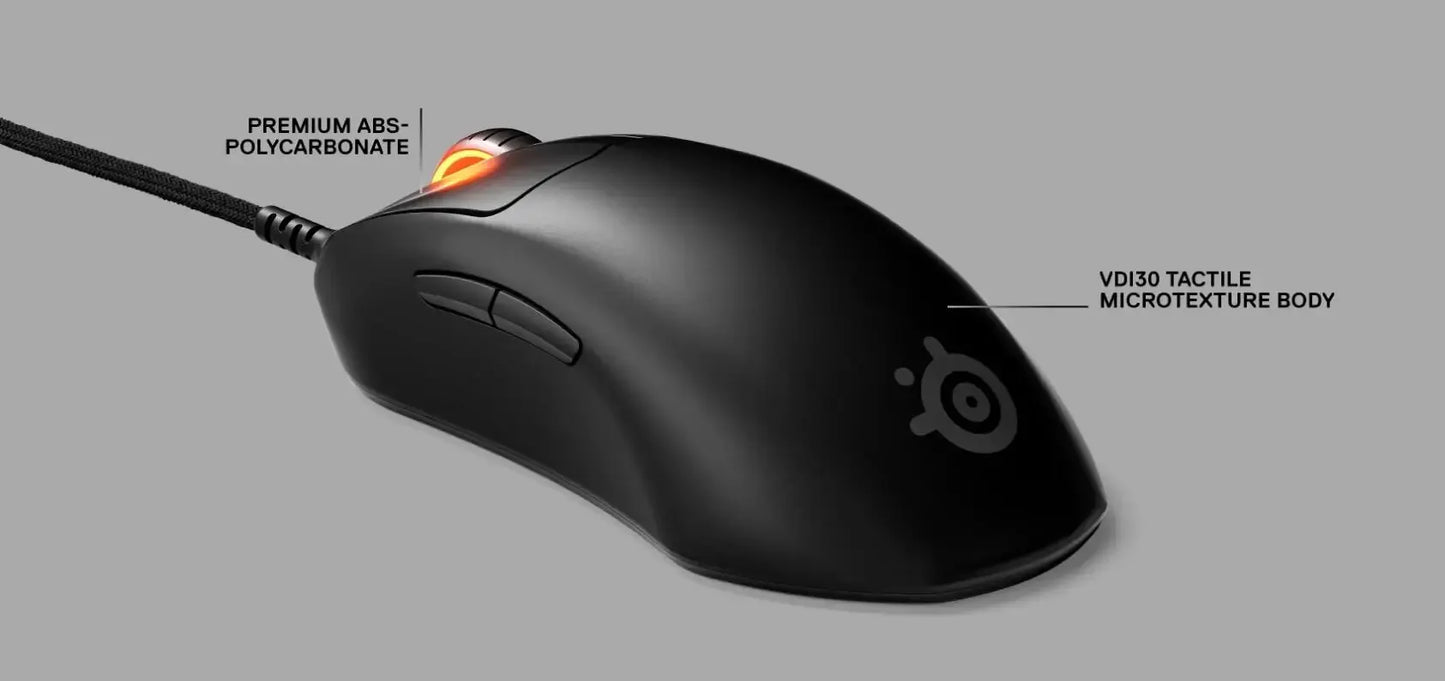 SteelSeries FPS Gaming Mouse RGB Lighting Prime Mini Edition 5 Programmable Buttons 18K CPI TrueMove Pro Sensor – PC/Mac