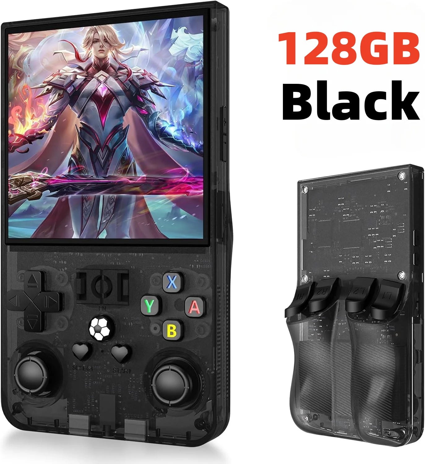R36 pro Open Source Retro Handheld Video Game Console with 3.5 Inch IPS Screen 128GB Portable Pocket Linux System Gaming Player