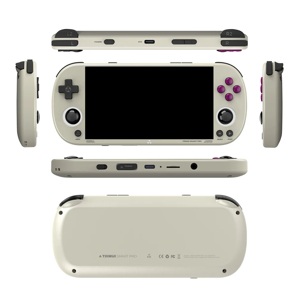 Trimui Smart Pro Handheld Game Console 4.96''IPS Screen Linux System RGB Joystick Video Game Console Gift 30000+ Games