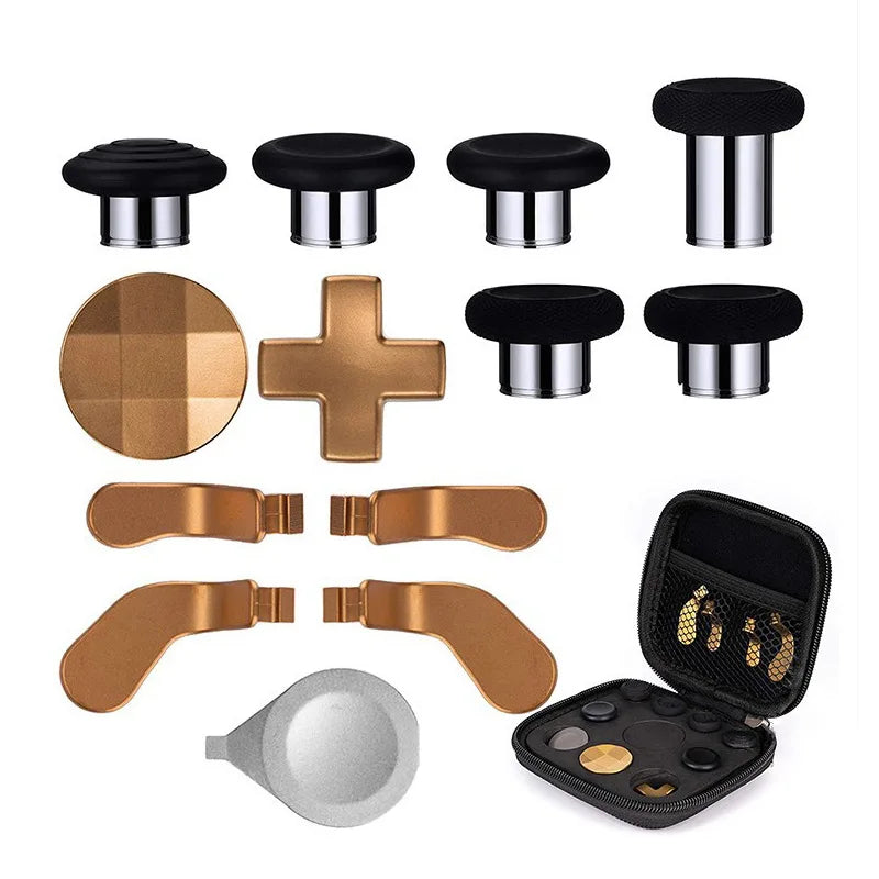 for Xbox One Elite Series 2 Controller Accessories Kit Metal D-Pad Trigger Paddles Repair set Gamepad Thumb Stick Grips