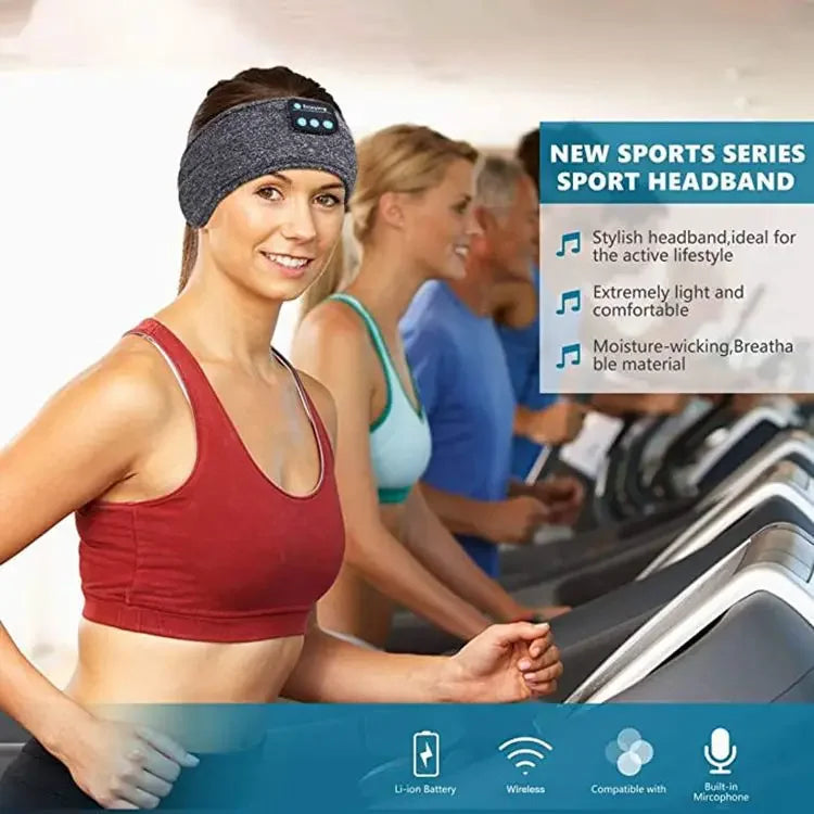 2025 Bluetooth Earphones Sports Sleeping Headband Elastic Wireless Headphones Music Eye Mask Wireless Bluetooth Headset Headband