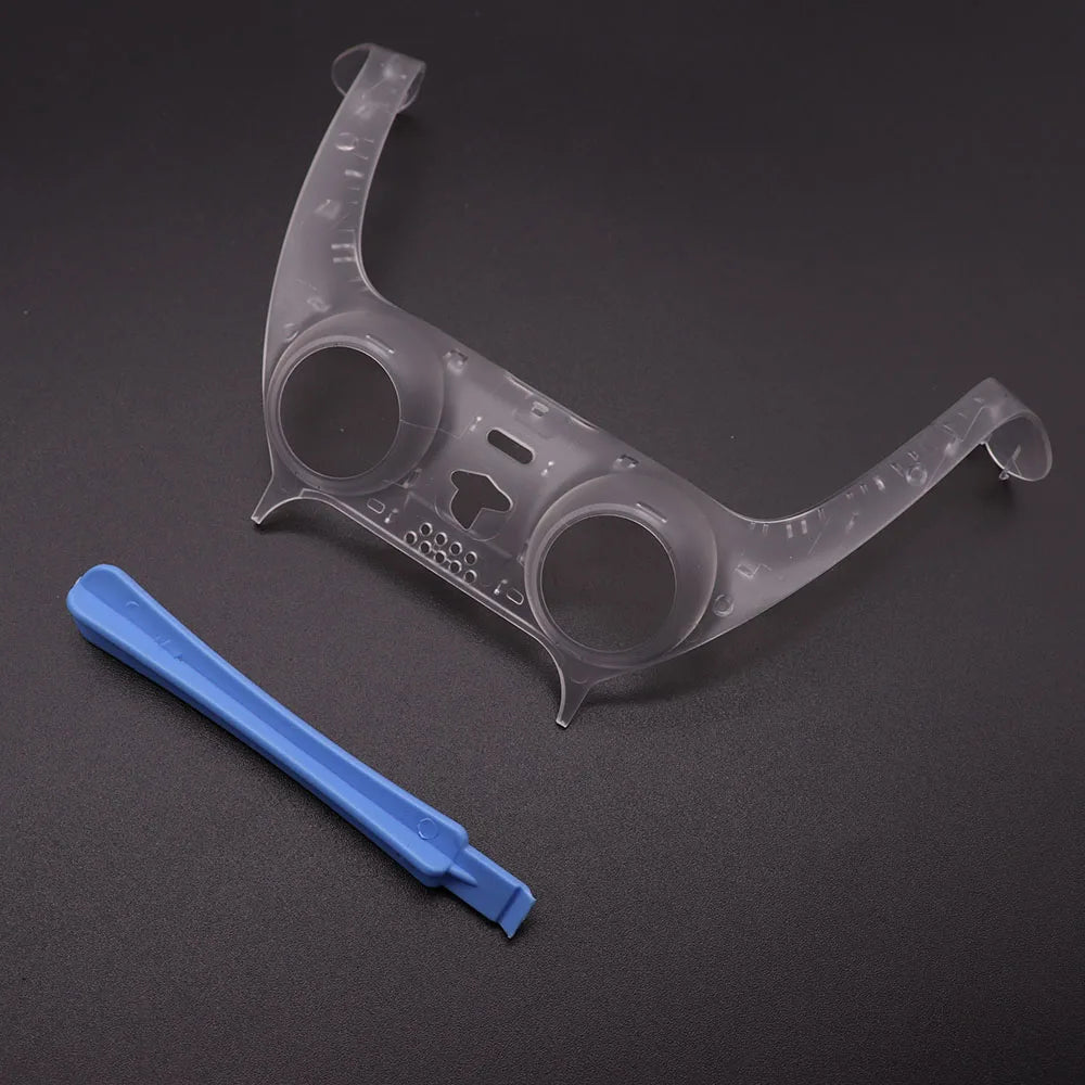 For PS5 V1 V2 V3 Gamepad Handle Shell Cover Camouflage/Clear Matte Controller Joystick Handle Decoration Strip With Pry Bar