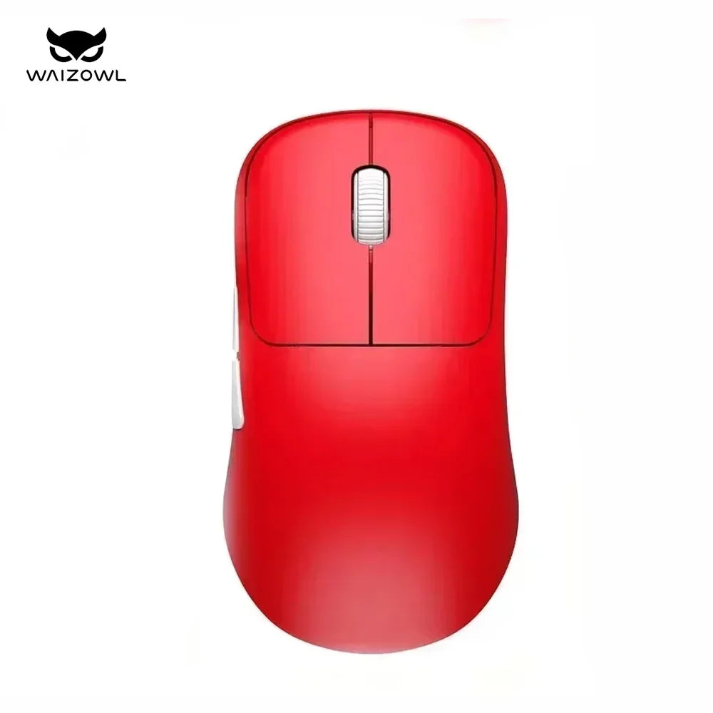 WAIZOWL OGM Cloud Gaming Mouse  Paw3395 Sensor Wireless Bluetooth Wired 3-mode Lightweight Mouse PC Gifts for Office  Gaming