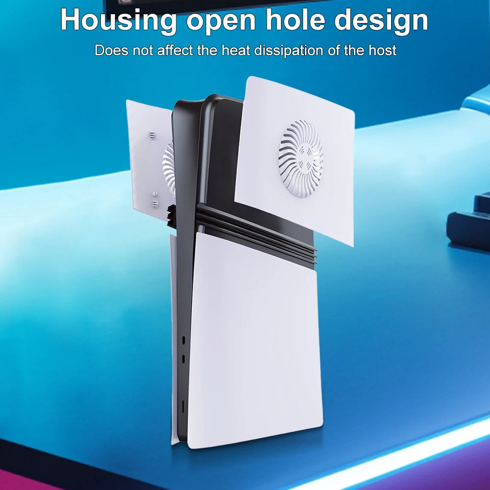 For PS5 Pro/PS5 Slim Console Faceplate with Cooling Vent For Playstation 5 Slim/Pro Replacement Face Plate Protective Shell