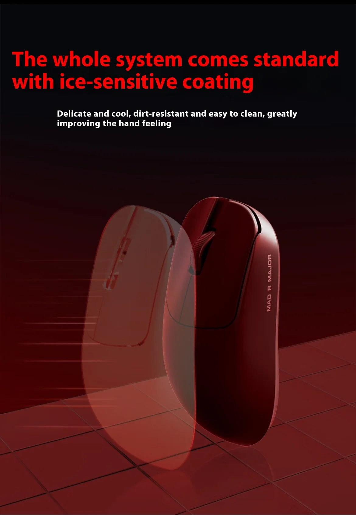 Atk Vxe Vgn Mad R Major Ultra-Lightweight Wireless Mouse Ergonomic Game Dual-Mode Esports Office Mouse Paw3395 Gift
