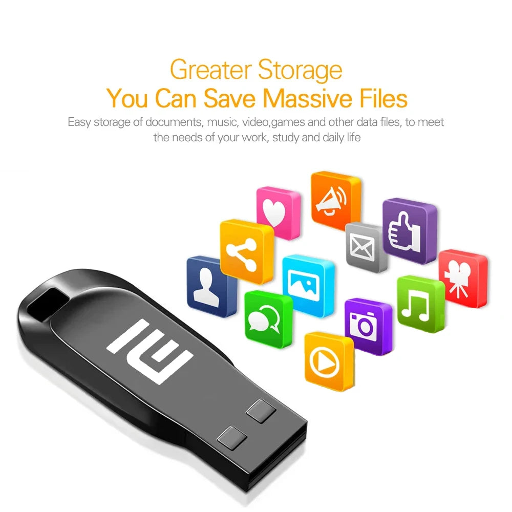Xiaomi Original Pendrive USB 3.0 Flash Drive 2TB 1TB Metal USB Disk Pen Drive High Speed Transfer Storage USB Memory Stick 512GB