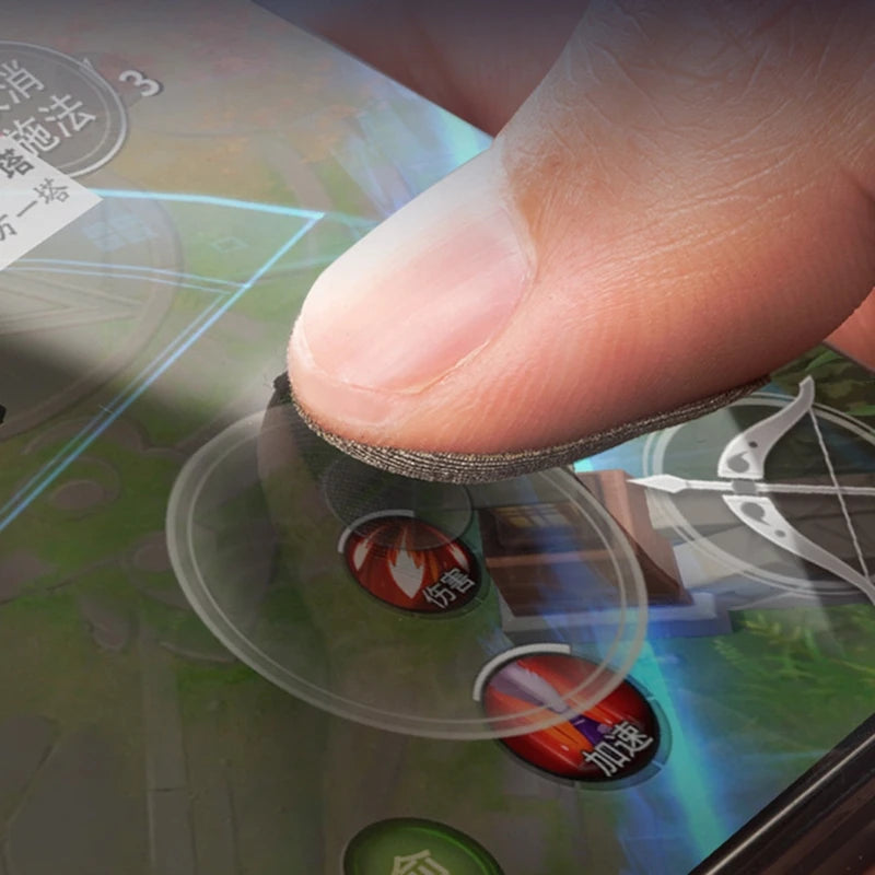 T8WC 10 Pieces Mobile Game Finger Stickers Full for Touch Screen Finger Sticker Sweat-Proof & Breathable Screen Contact