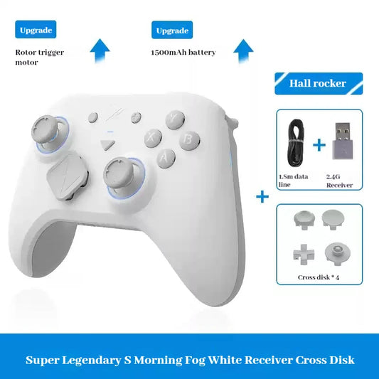 ZD Super Legend S Gaming Controller Wireless Bluetooth Hall Remote Sensing Rgb Motor Apex Switch Pc Android e-sport Gamepad