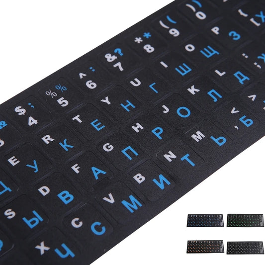 Russian Letter Keyboard Cover Protector Stickers for 10-17 Desktop Notebook Frosted PVC Russian Skin Keyboard Decals