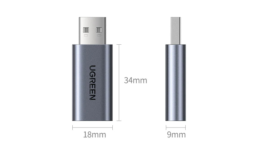 UGREEN USB Sound Card Audio Interface USB Sound Card for Laptop PC PS4 Earphone Microphone Audio Card USB External Sound Card