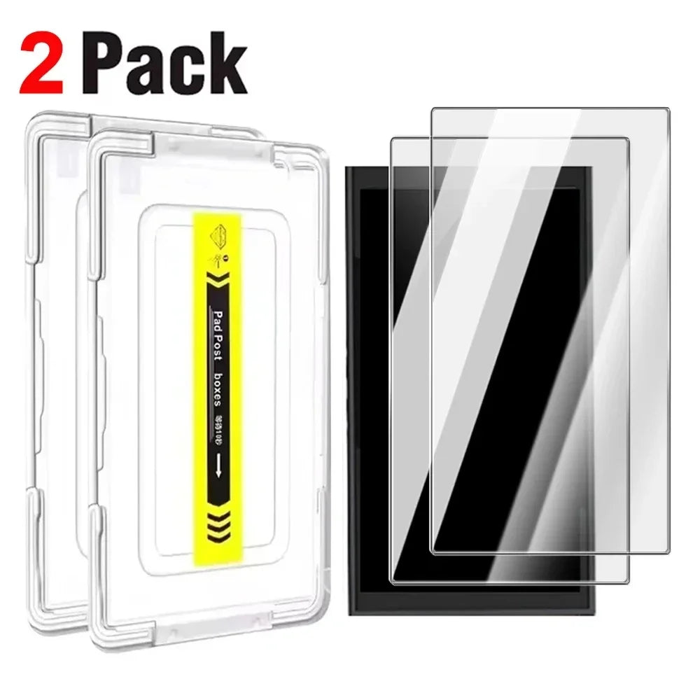 Tempered Glass Screen Protector for Switch/Switch OLED/Switch 2 Anti-scratch Tempered Film with Easy Install Kit for Switch2 NS2