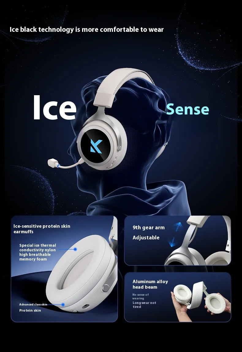 2025 Mchose X9 Headphone 3 Mode Wireless Headset Surround Sound Effect With Mic E-Sports Earphones Custom Accessories For Fps