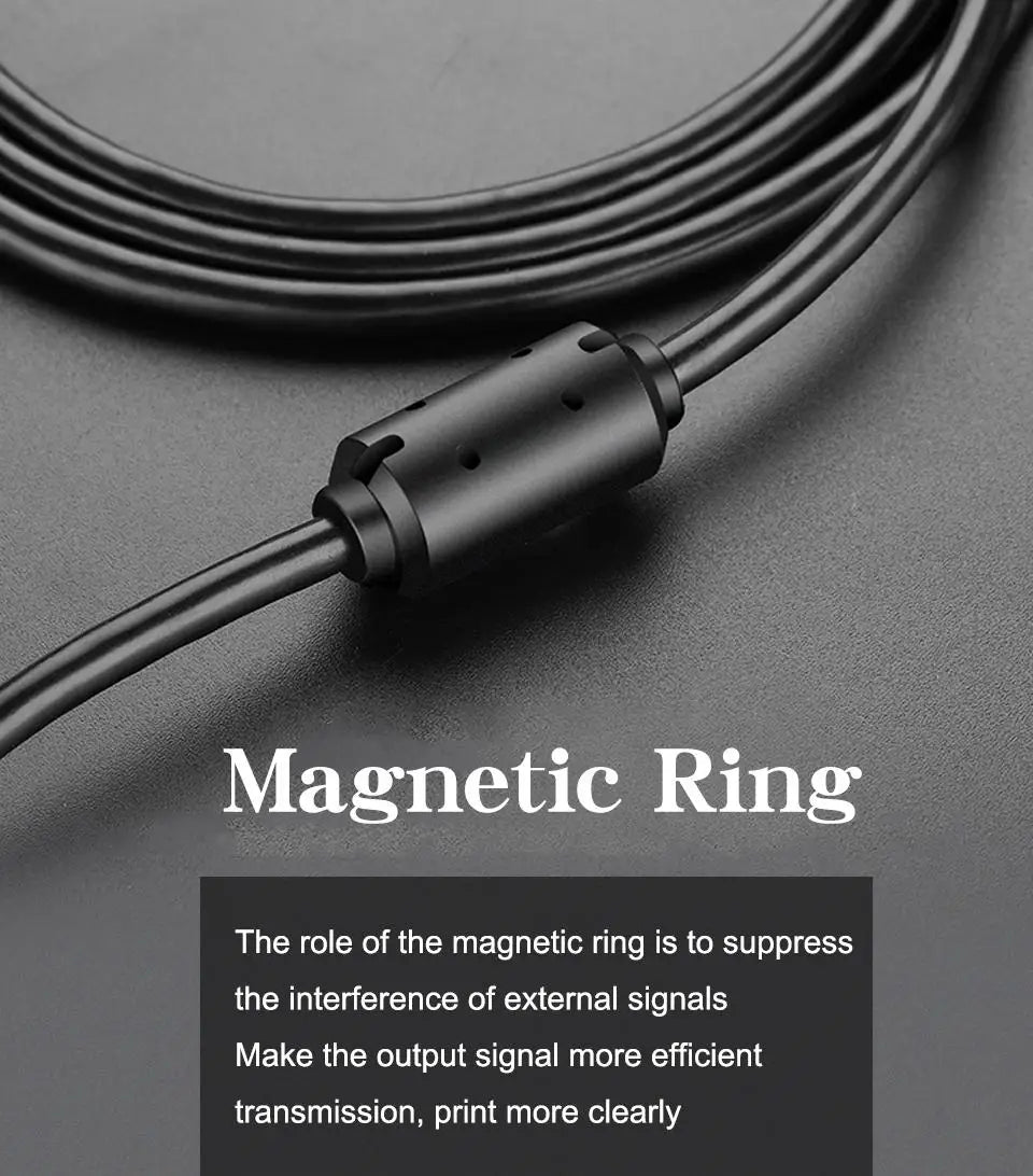 USB 2.0 Cable Extension Cable 0.6m/1m/1.5m Wire Data Transmission Line Superhighspeed Data Extension Cable for Display Projector