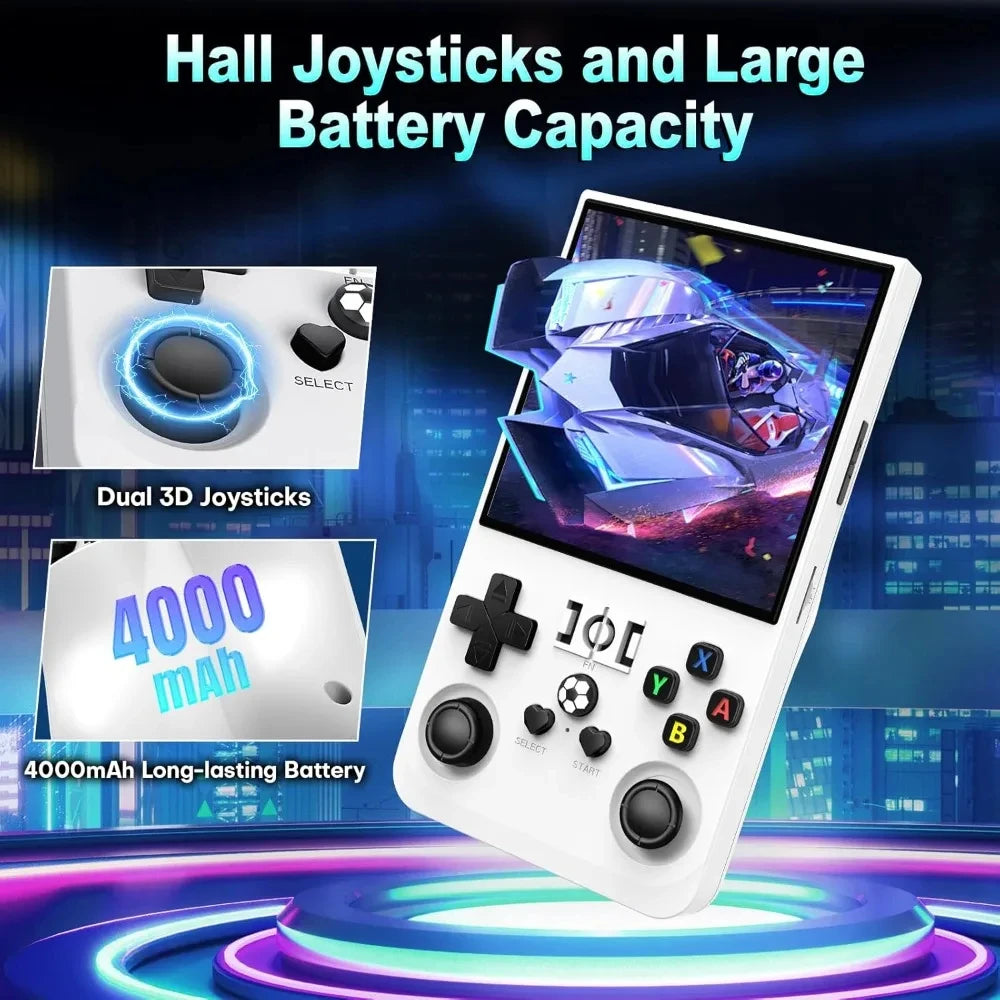 AISLPC R36MAX Retro Handheld Console - 64/128GB Lag-free Emulation 18000/21000+ Games 4.0" IPS Screen Ergonomic Contour Grips