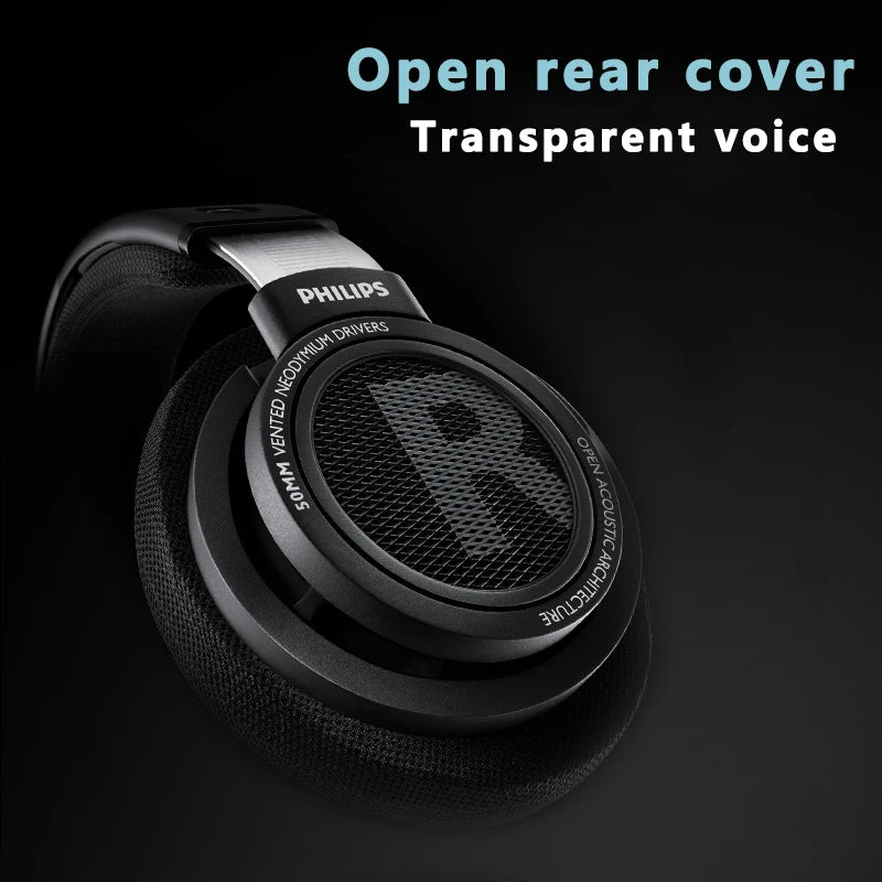 Philips SHP9500 HiFi Precision Stereo Headphones for Music Mobile Computer Gaming Open HD Mic Call Wired Headset Original 100%