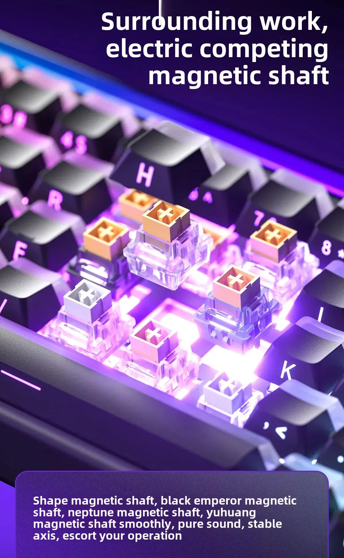 New AULA HERO 68HE/ULTRA INSTOCK Magnetic Switch Gaming Keyboard&Mouse E-sport Custom Mechanical Wired Keyboard Accessories