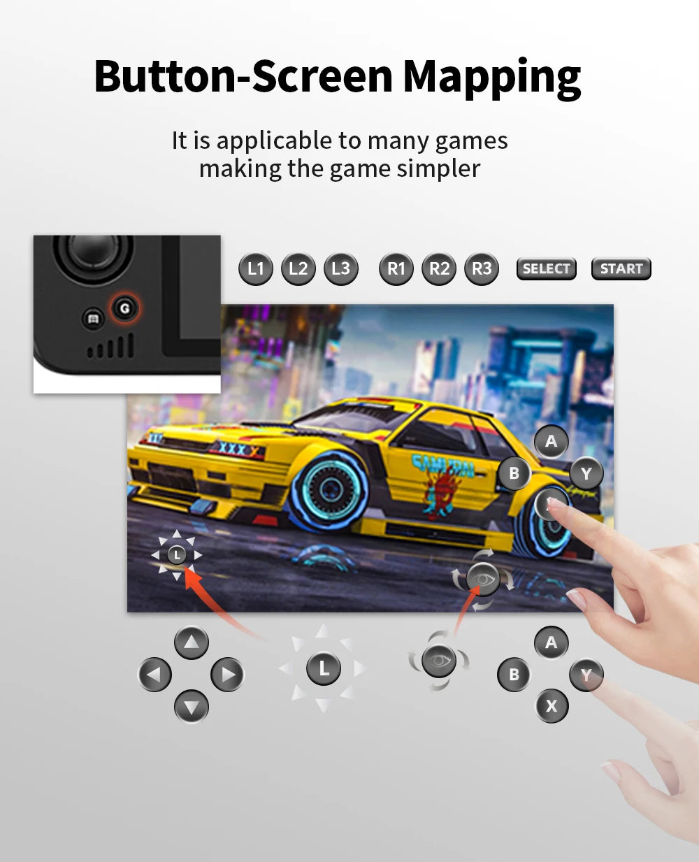 Powkiddy X28 Android 11 Unisoc Tiger T618 5.5 Inch Touch IPS Screen Handheld Retro Game Console Google Store