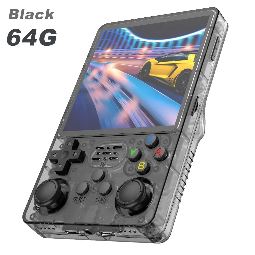 【Hot Sale】4" IPS Retro Handheld Game Console R36Plus, Dual-RAM 1G Chip, ARKOS 2.0 for 15,000+ Games, Portable Gaming for PSP/N64