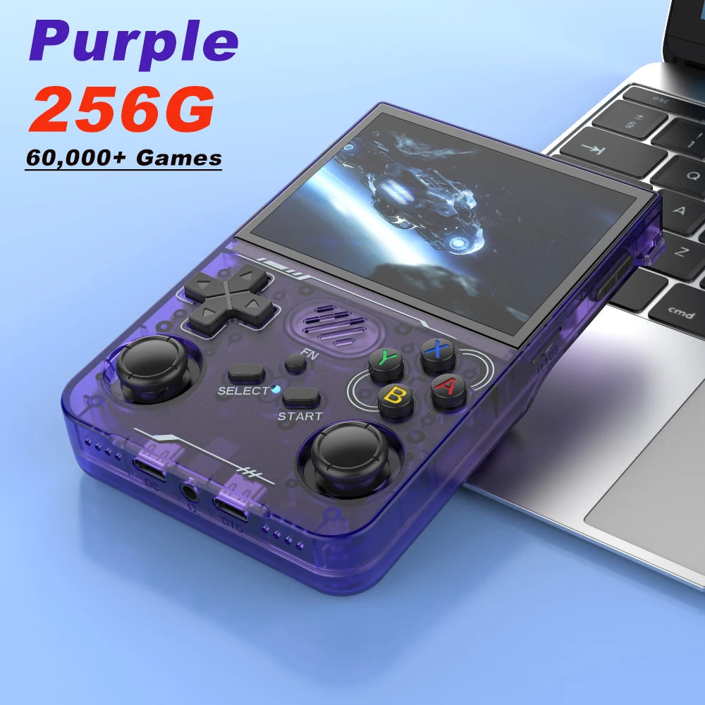 BOYHOM 256G R36XX Hand-held Game Consoles Video player 3.5-inch IPS 640*480 Screen Retro Game Player 3000 mAh128G/64G Games