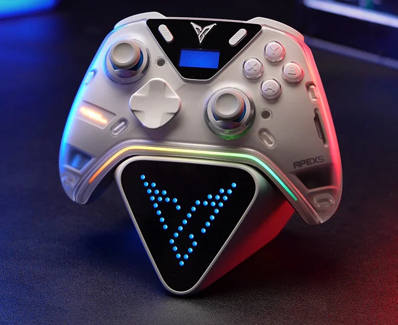 Flydigi apex 5 controller gamepad wireless gamepad for pc /Switch/Phone/TV/tablet computer,charging dock with Cool RGB screen