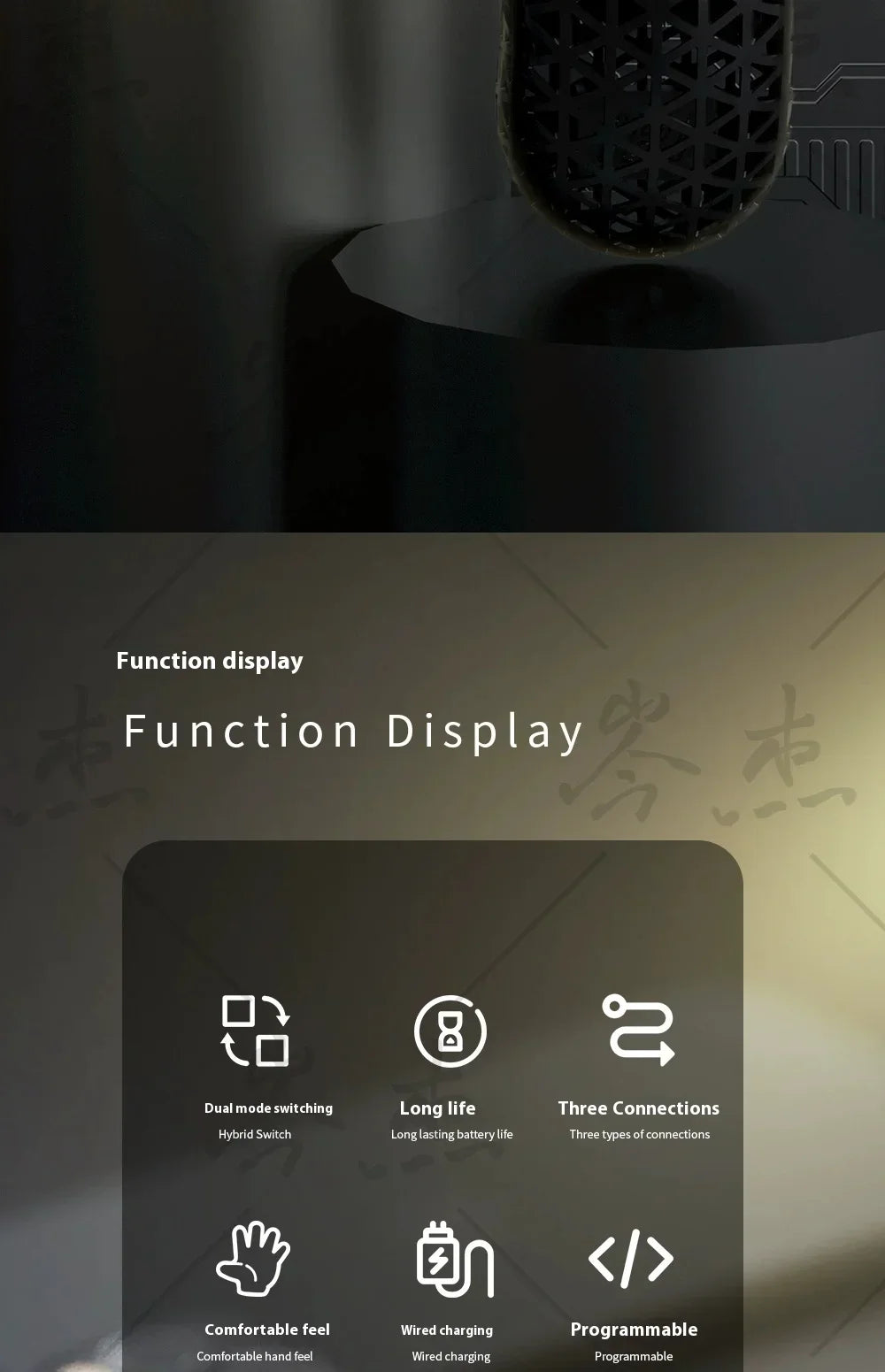 IPI Float Wireless Carbon Fibre Mouse Tri Mode 8K Paw3395 Bluetooth Gaming Mouse 8000Hz Hollow Out Mice Customize For E-sports