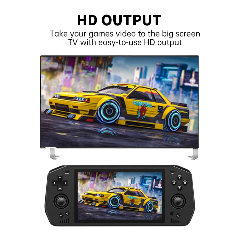 Powkiddy X28 Android 11 Unisoc Tiger T618 5.5 Inch Touch IPS Screen Handheld Retro Game Console Google Store