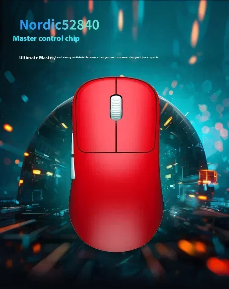 WAIZOWL OGM Cloud Gaming Mouse  Paw3395 Sensor Wireless Bluetooth Wired 3-mode Lightweight Mouse PC Gifts for Office  Gaming