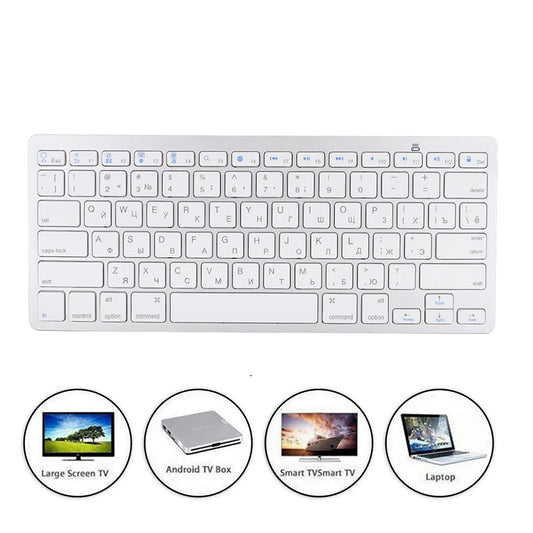 78 Key Keyboard Multi Functional Ultra Thin Russian Wireless Bluetooth Keyboard For Apple  WindowS Android Wireless Keyboard