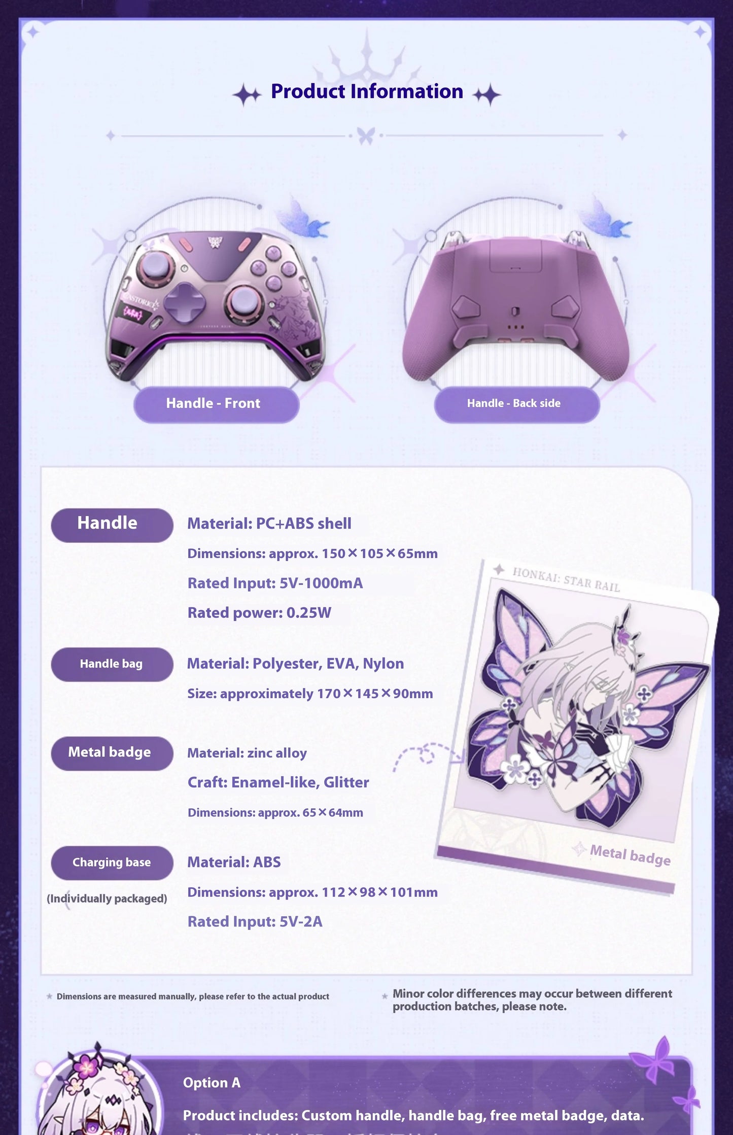 NEW miHoYo INSTOCK Honkai Star Rail Castorice APEX 5 Elite Gamepads Wireless Gamepad Force Feedback Bluetooth Game Controller