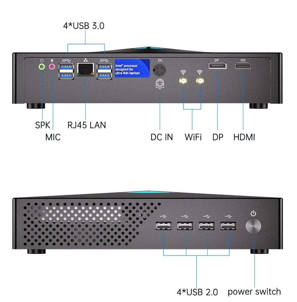 MSECORE MV200 Intel Core i9-9900KF GTX1050Ti Dedicated Card Game Mini PC Windows 11 Office Desktop Computer NVME DDR4 4K wifi6