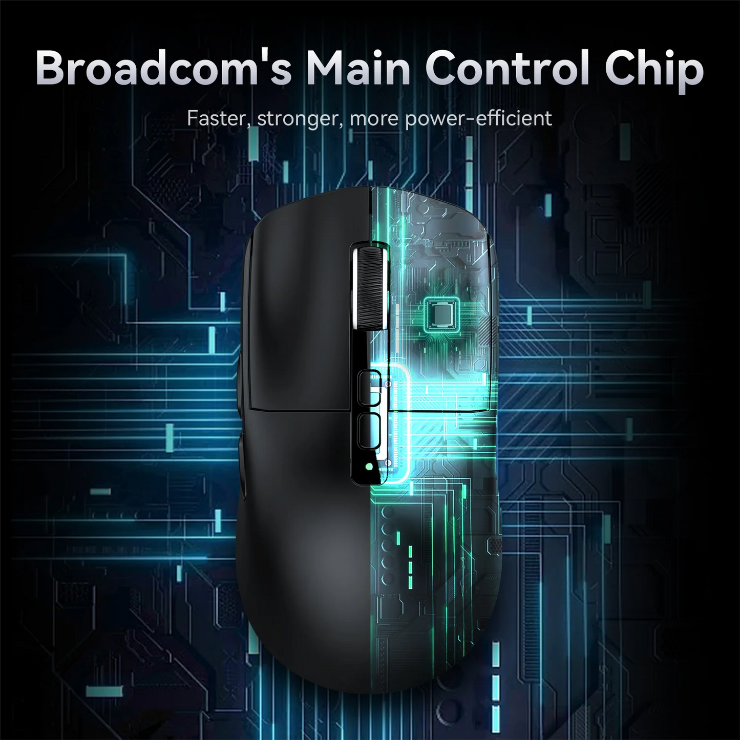 Attack Shark X6 Wireless Ergonomic Gaming Mouse Adjustable DPI Wired 2.4G/Bluetooth High Precision Rechargeable Mice