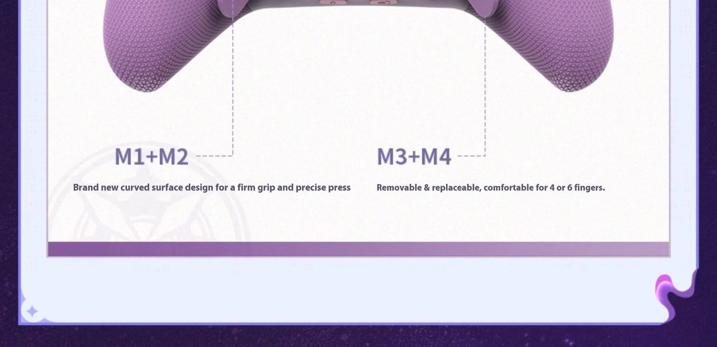 NEW miHoYo INSTOCK Honkai Star Rail Castorice APEX 5 Elite Gamepads Wireless Gamepad Force Feedback Bluetooth Game Controller