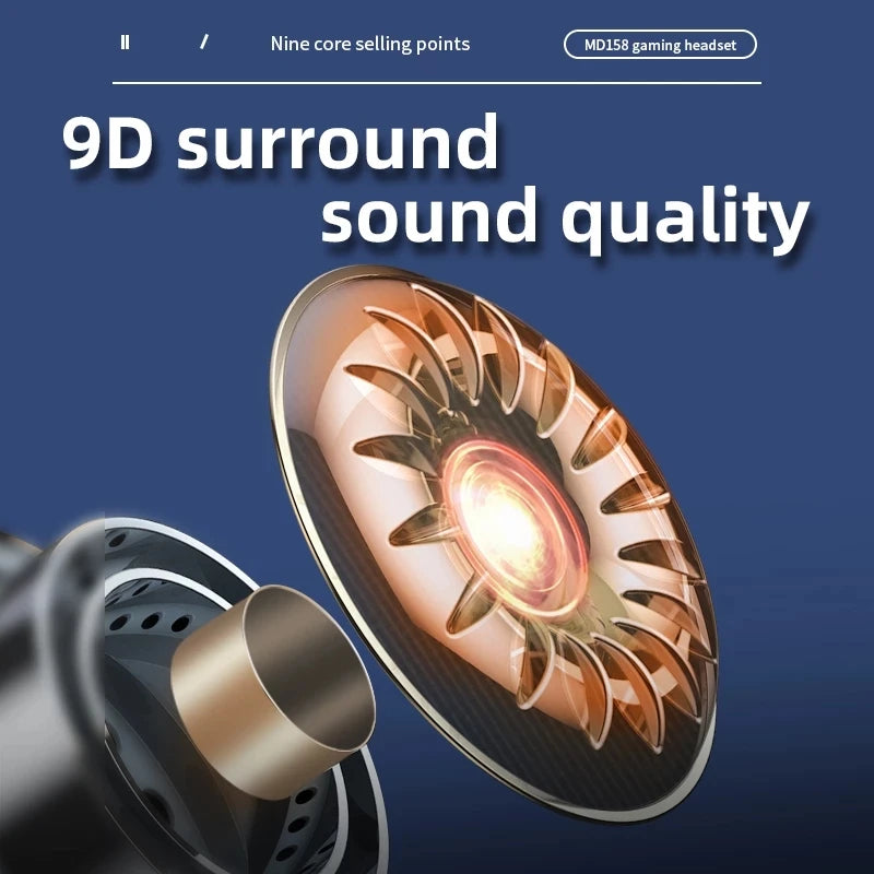N35 Wireless 5.2 Bluetooth TWS Earphones Sport Noise Reduction Headphones Touch Control Gaming In-Ear Earphones for Smartphone