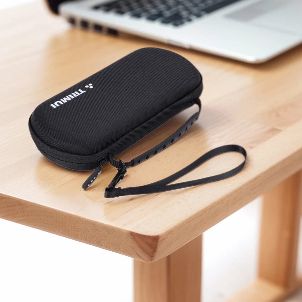 Hard EVA Carrying Case for Trimui Smart Pro Handheld Game Console Silicone Protective Case Storage Bag with Tempered Glass Film