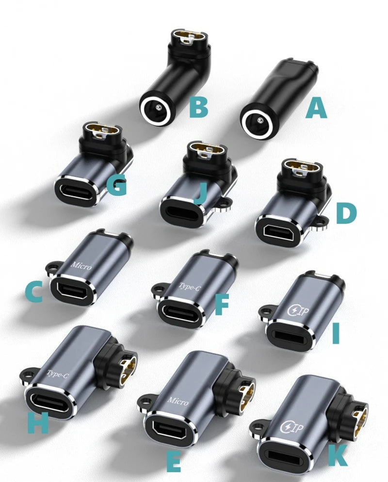 Type C/Micro USB/iOS Charging Portable Adapter For Garmin Fenix 7 7S 7X 6 6S 6X 5 5S 5X Venu 2 2S Smart Watch Charger Converter